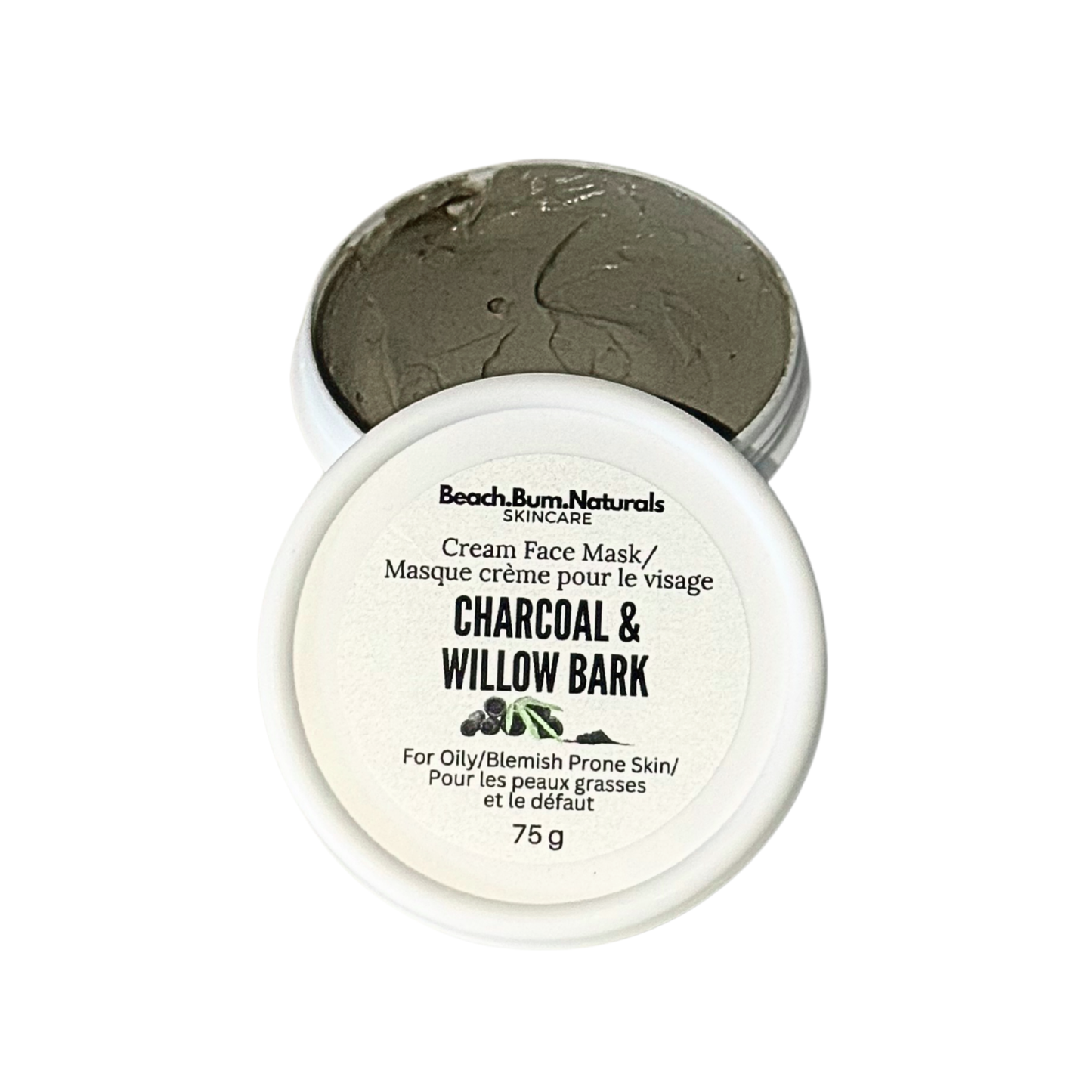 Charcoal & Willow Bark - Cream Face Mask
