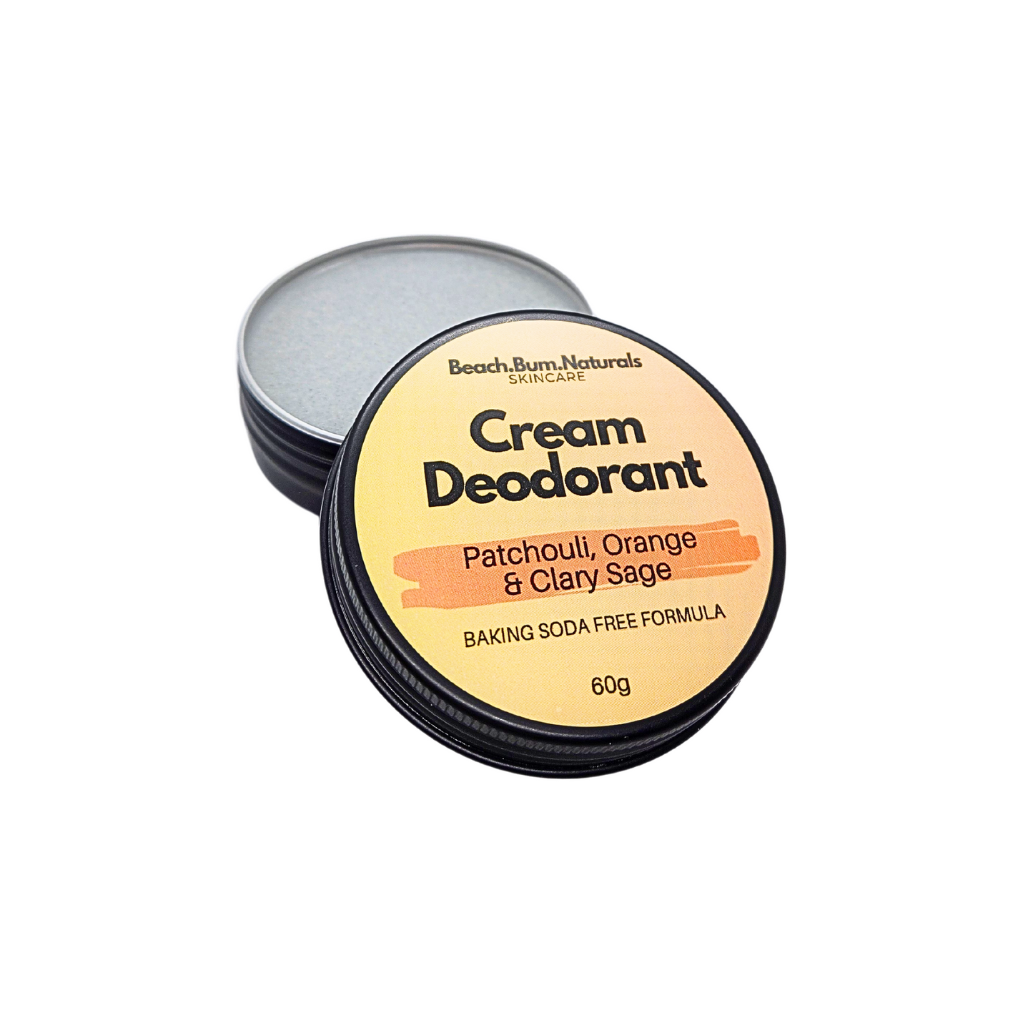 Patchouli, Orange & Clary Sage - Cream Deodorant (Baking Soda Free)