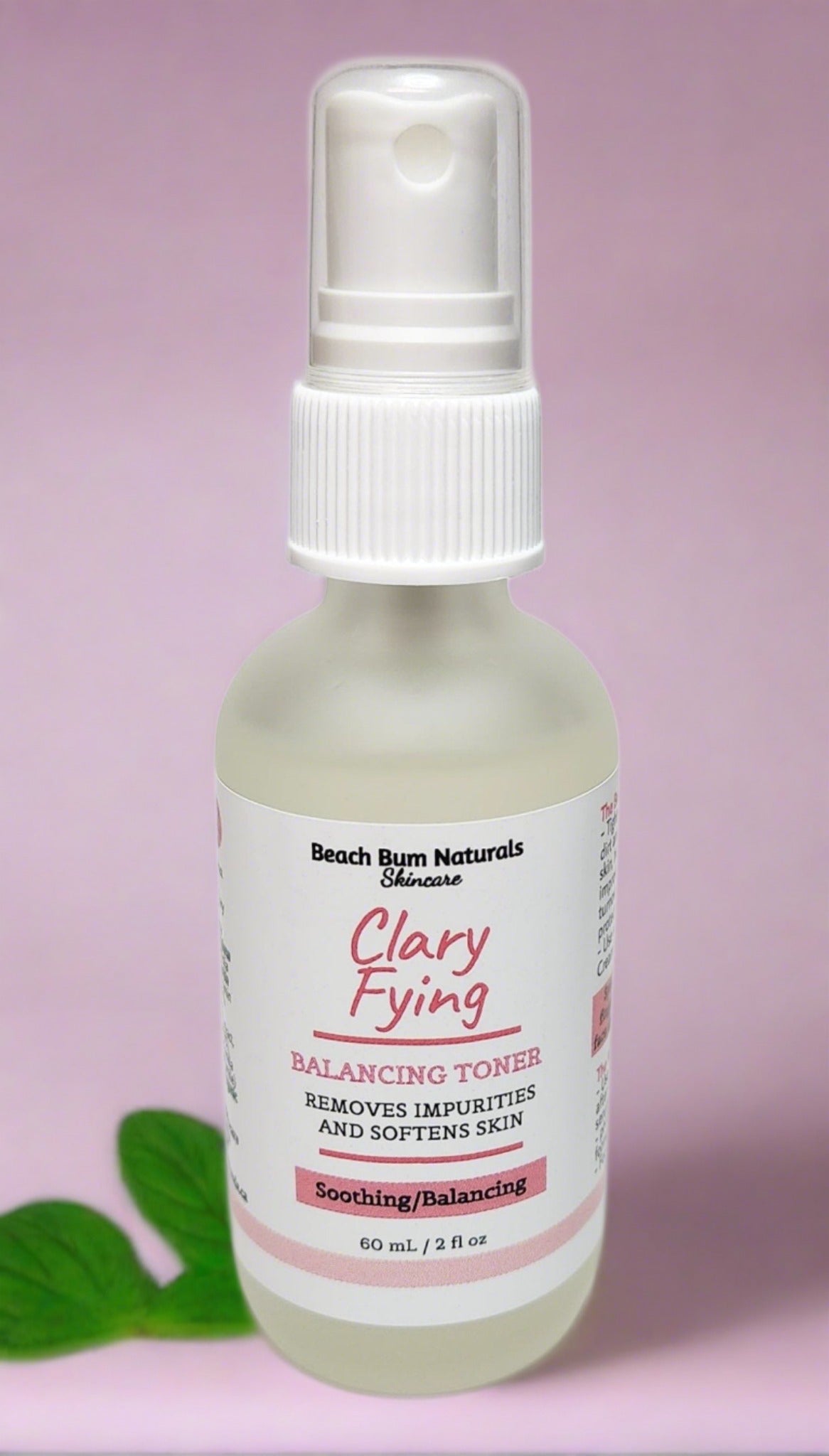 Clary-Fying Face Toner - Beach Bum Naturals Skincare